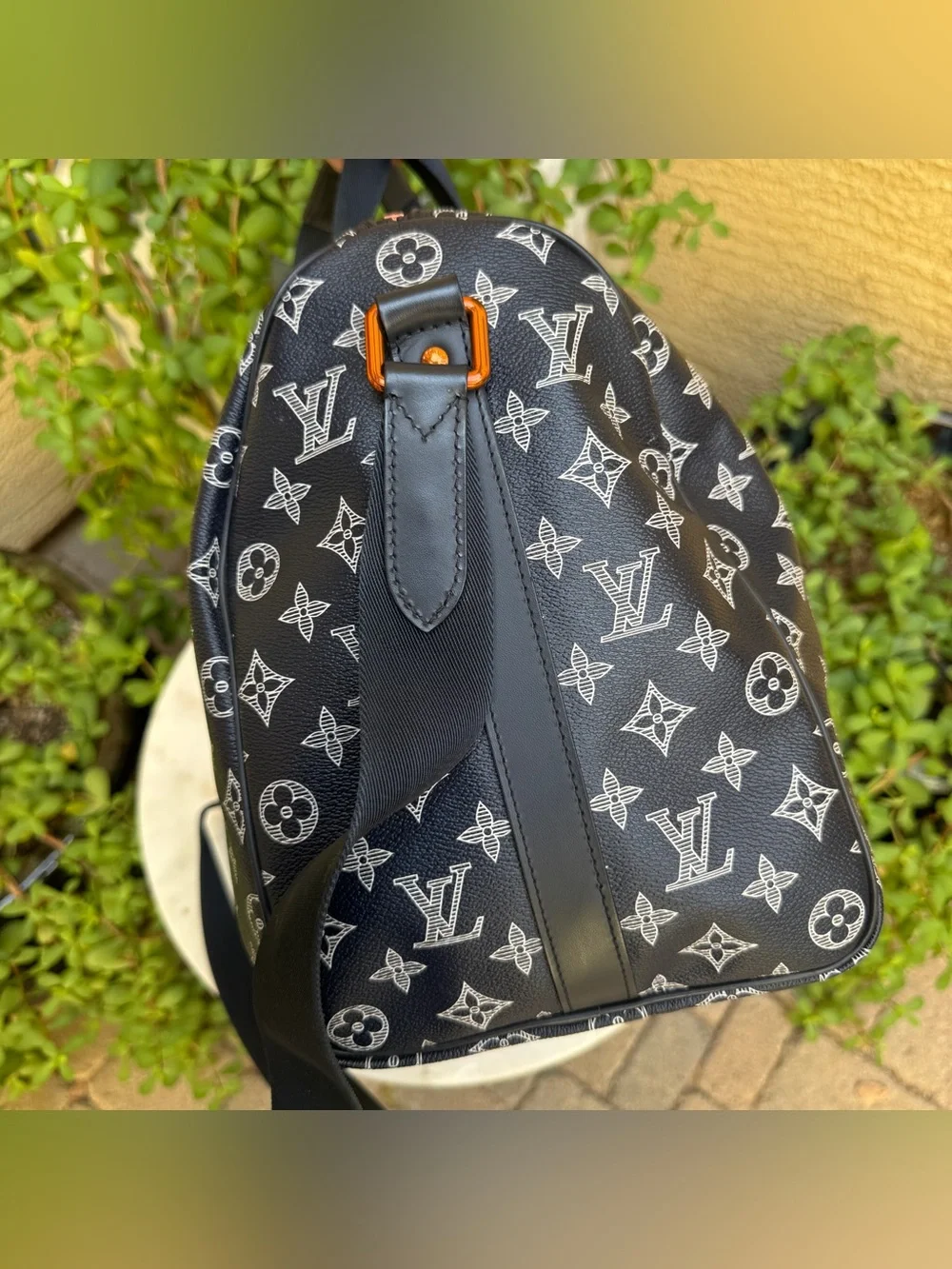 Louis Vuitton Monogram Ink Upside Down Speedy Bandouliere 40